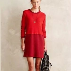 Amadi two-tone Red Zipper Dress